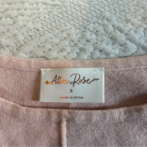 Allie Rose Blush Pink Soft Knit Sweater | Size Small - Picture 4 of 7